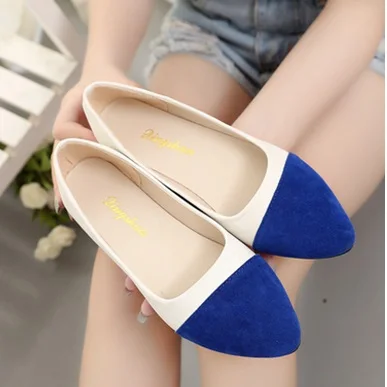 Женская обувь из флока на плоской подошве ярких цветов Лоскутная женские