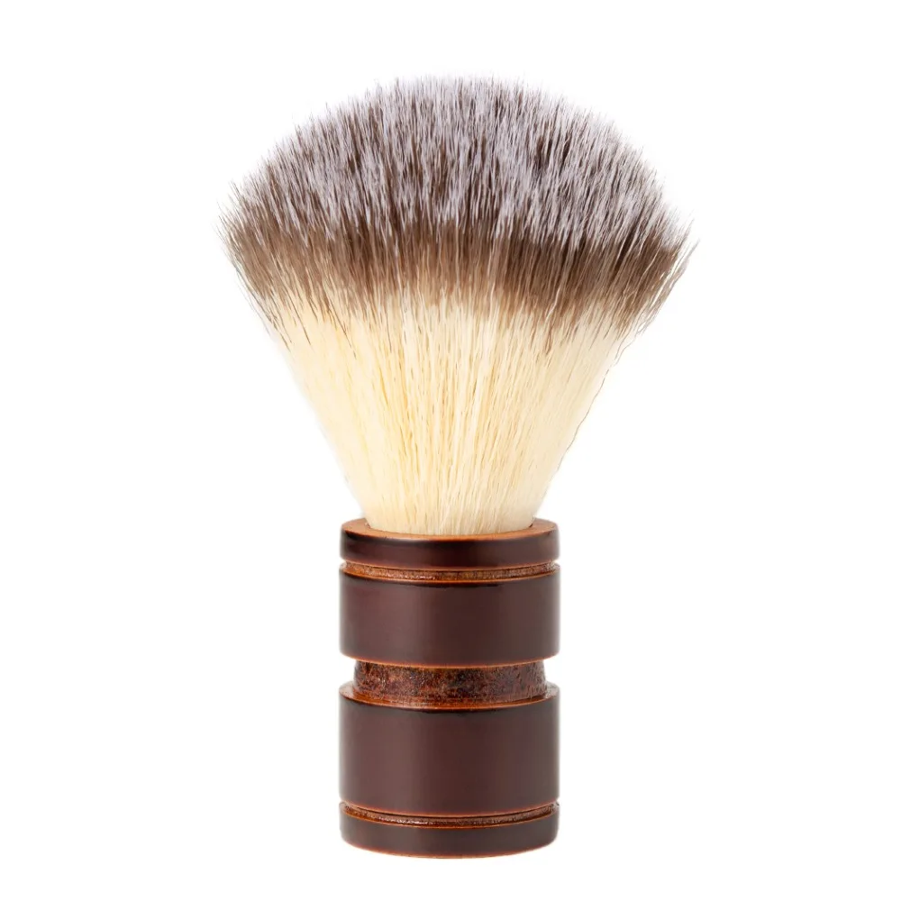 

Grandslam Men's Shaving Brush Wood Handle Synthetic Hair Professional Salon Tool for Shaving Straight Razor Safety Shaver