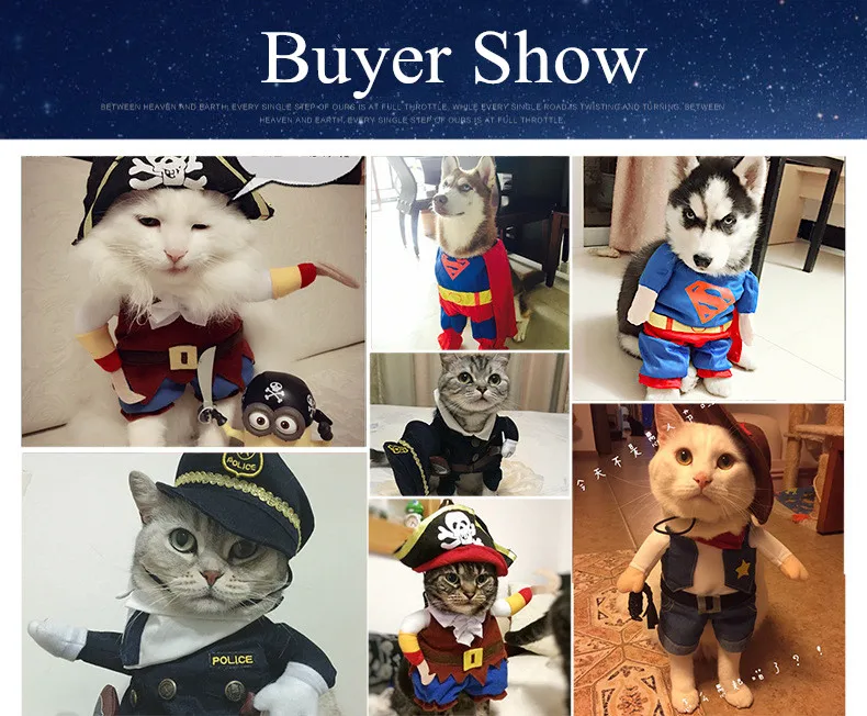 4 Patterns Small Pets Cat Dog Cosplay Costume Polar Fleece Superhero Pirate Role Costume Halloween Costume Pet Gift (21)