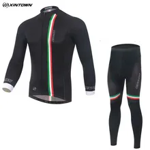 Горячие XINTOWN для мужчин горный велосипед трикотаж комбинезон наборы для ухода за кожей черный Pro Team велосипедная форма верховой езды одежда рубашк