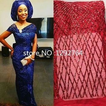 

2016 New High Quality in Nigeria Tulle Lace French Lace Fabric in Modern Design for Wedding Dress lace fabric.TS5062