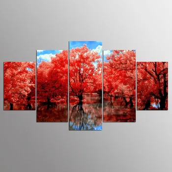 

5d diamond painting custom red tree Landscape castle christmas embroidery diy cross stitch xmas decor hot 925 full square