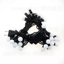 Рождественские лампы для свадебного украшения цветная(rgb) светодиодная гирлянда, освещение 6 м 40 светодиодный s светодиодный шаровая гирлянда декорация внутри снаружи