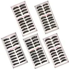 Новинка, 5 стилей, 10 пар, накладные ресницы, макияж для красоты ресниц, натуральные накладные ресницы для макияжа, толстые ресницы