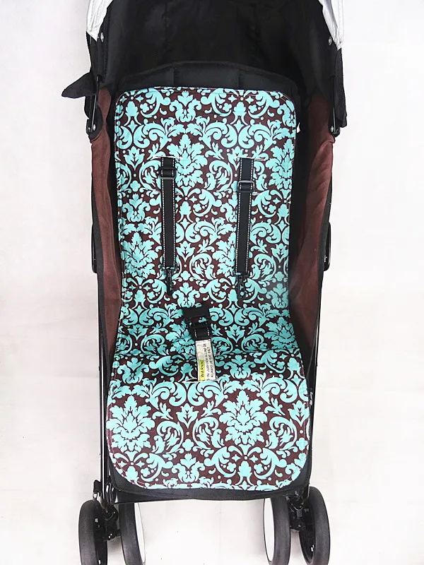 Универсальный хлопок Teal Damask коллекция мягкая Minky задняя коляска Лайнер|stroller