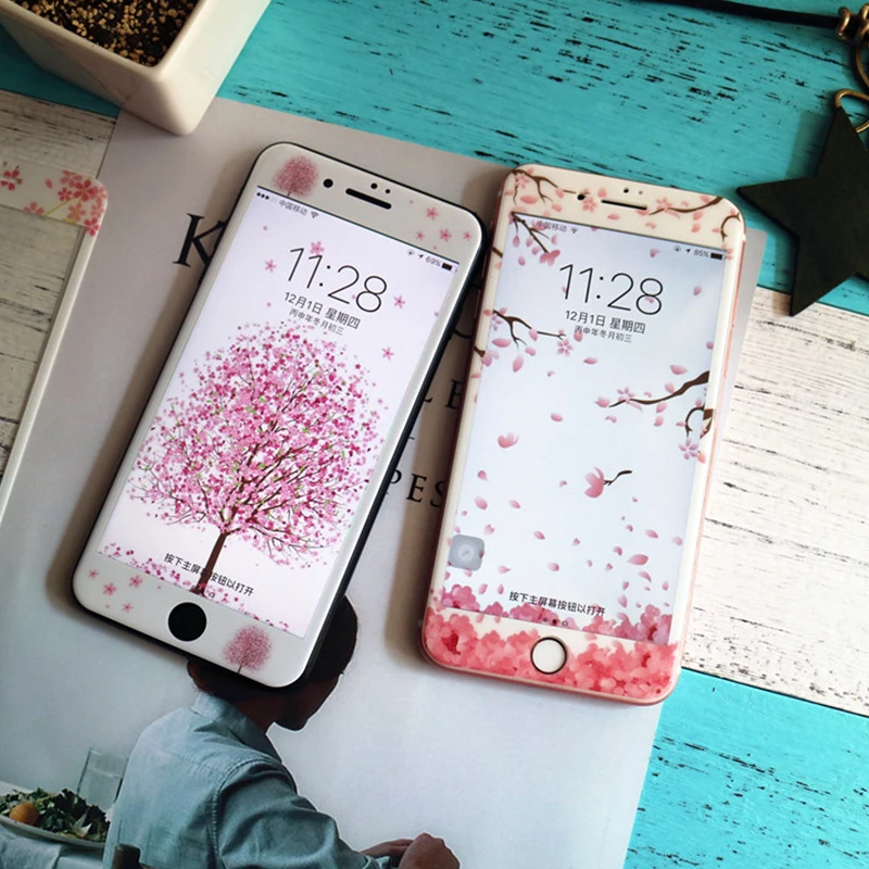 Прекрасный мультфильм 3D Мягкие edge Full Cover Экран закаленное Стекло Плёнки для Apple