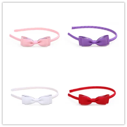 

12pcs Fashion Grosgrain Ribbon Bow Hairbands Glitter Bowknot Hair Sticks Princess Photography Headwear Girls Hair Accessories
