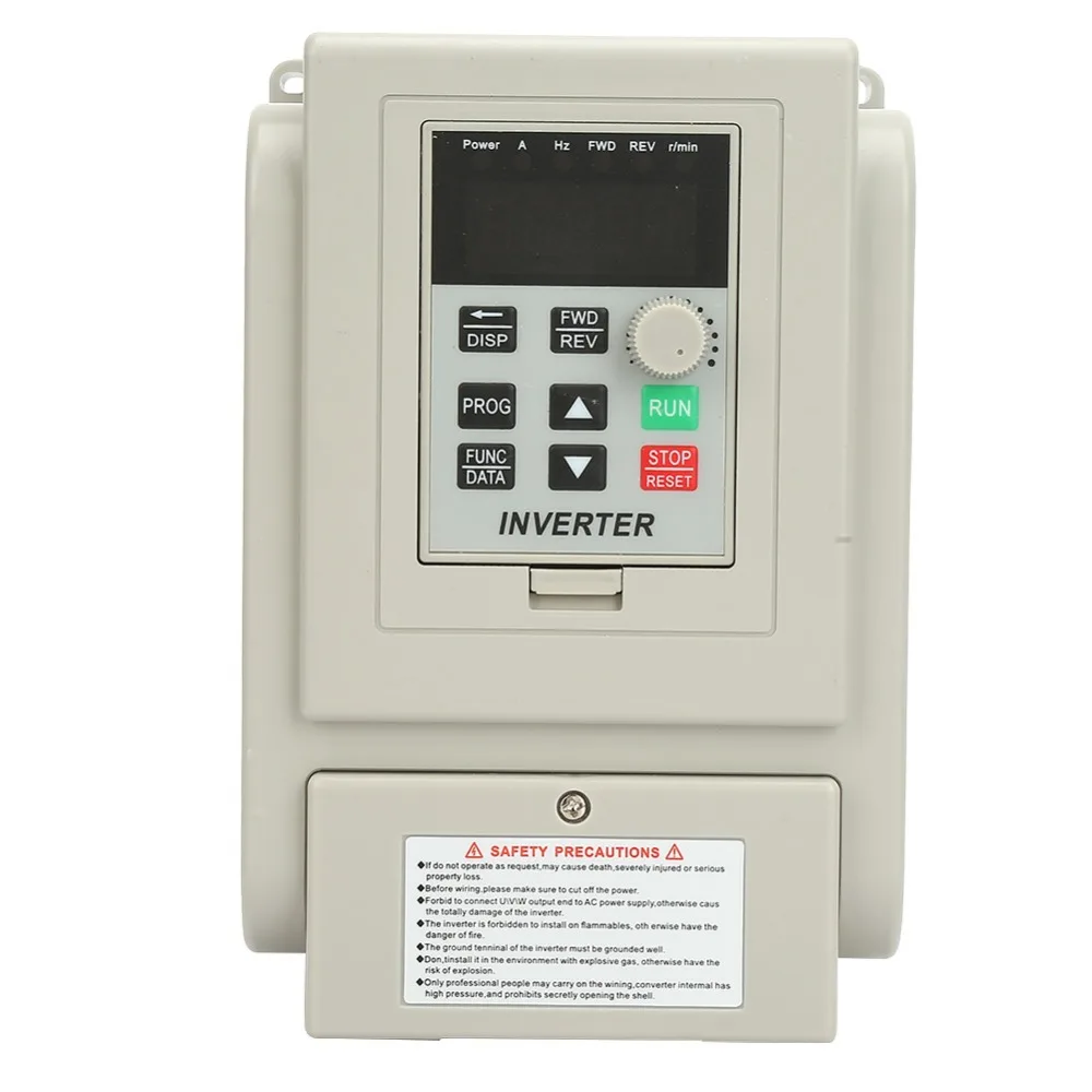 

1Pcs 220VAC Variable Frequency Drive VFD Speed Controller for Single-phase 0.75kW AC Motor Adjustable-Frequency Drive Tool