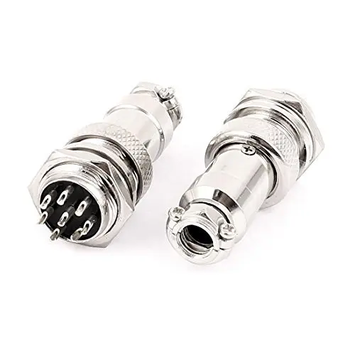 

GX16-3 2P 4P 5P 6P 7P 8P 9P Panel Mount GX16 16mm Screw 3 Pin Metal Aviation Connector Plug