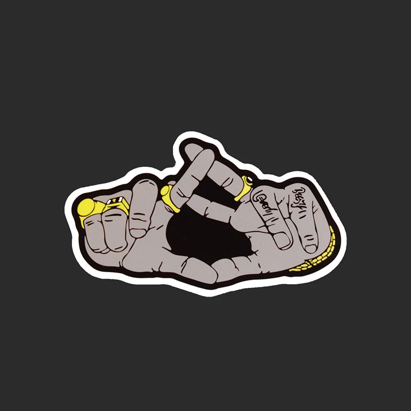 Gesture Fashion Brand Single Black And White Sticker Car Styling