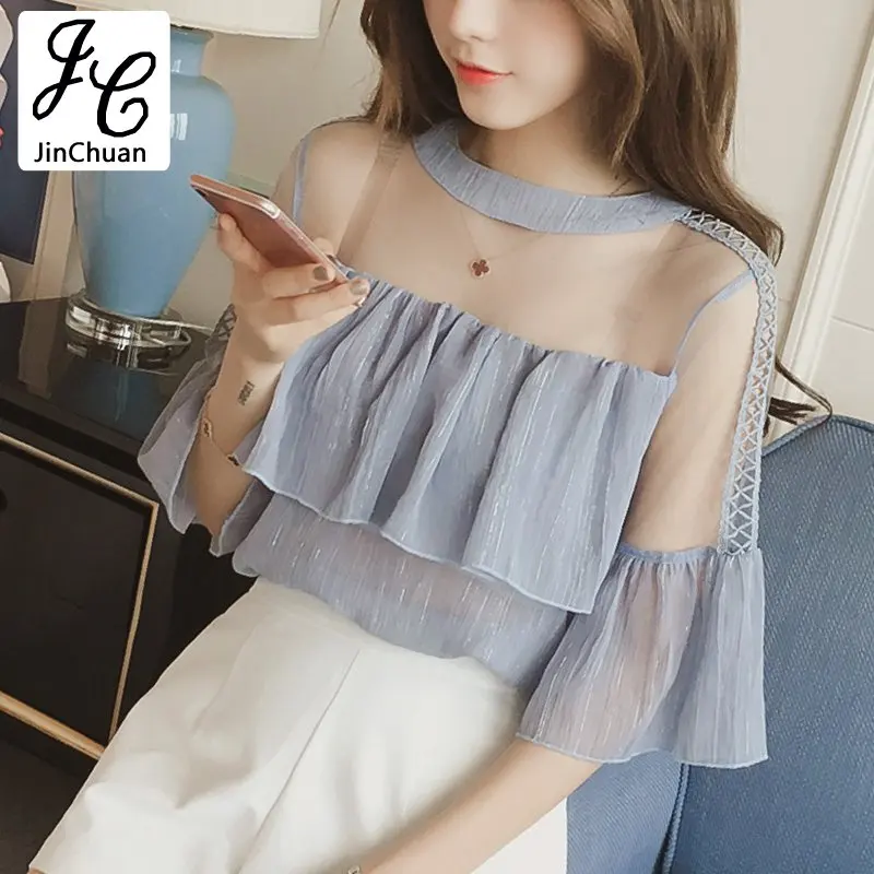 2015 fall womens chiffon blouse ladies candy color elegant