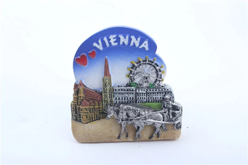 Магнитные 3D Наклейки для холодильника VIENNA CAMARGUE Лондон ретро туризм смола|Магниты