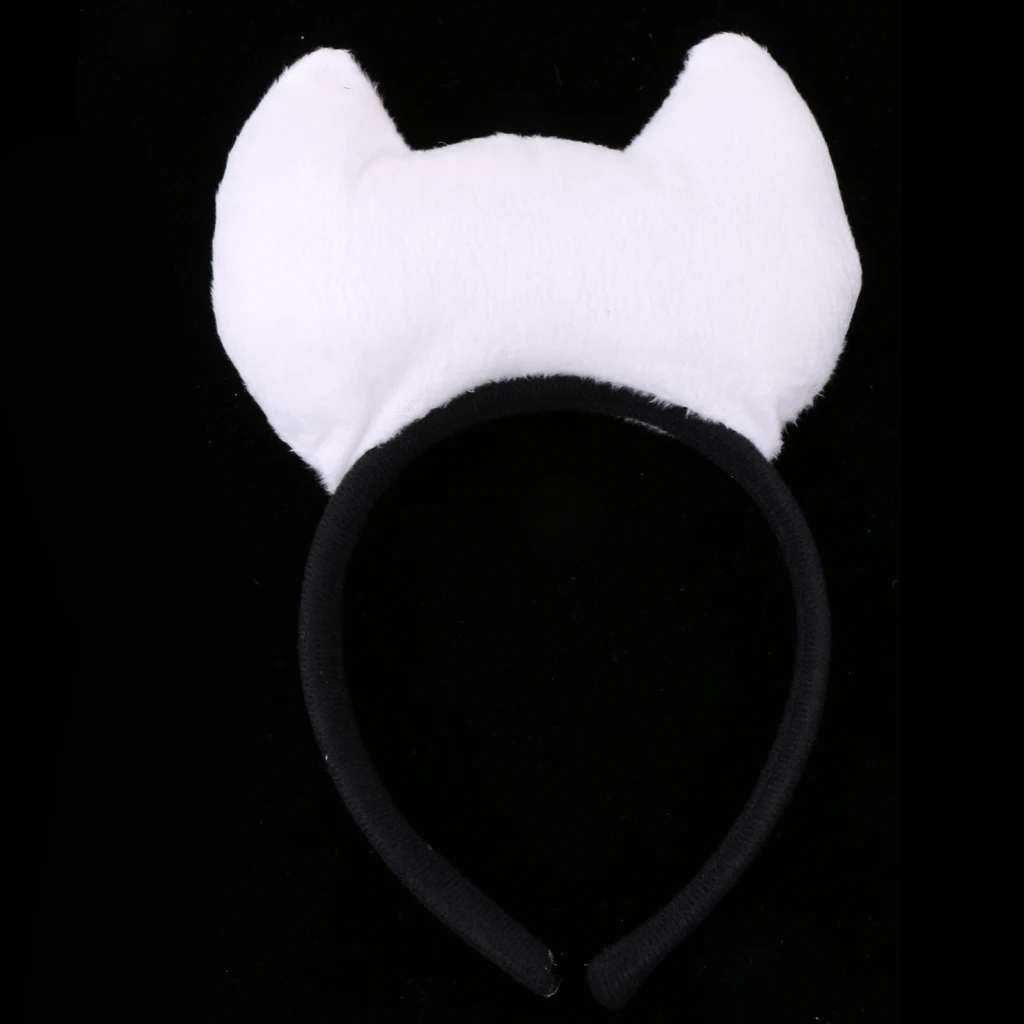 Kids Halloween Christmas Party Animal Pet Cosplay Set Cat Headband Tie Tail