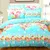 Blue Colorful Feather Pattern Duvet Cover 4pcs Bedding Set Adult Soft Cotton Bed Linen Quilt Comforter Pillow Case Queen24 - Цвет: Color 3