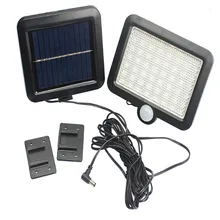 

CLAITE 56 LED Waterproof Solar Powered PIR Motion Sensor Wall Light 6W Outdoor Lawn Light Garden Yard Street Security Lamp