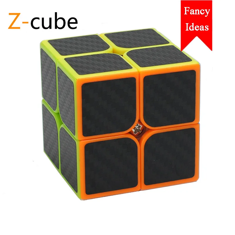 Z-cube 7 видов углеродного волокна наклейка быстрые магические кубики головоломка игрушка Дети подарок игрушка молодежь взрослый инструкция - Цвет: 01 Second order