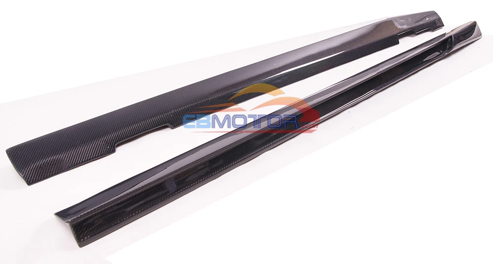 ebmotor-com Real Carbon Fiber side skirts spoiler splitter for Mercedes benz C63 FL Coupe Sedan 12-15 15