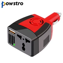 Powstro 150 Вт USB Автомобильное зарядное устройство Преобразователь мощности DC 12 В в AC 220 В модифицированная Синусоидальная волна мощность с USB 5 В выход