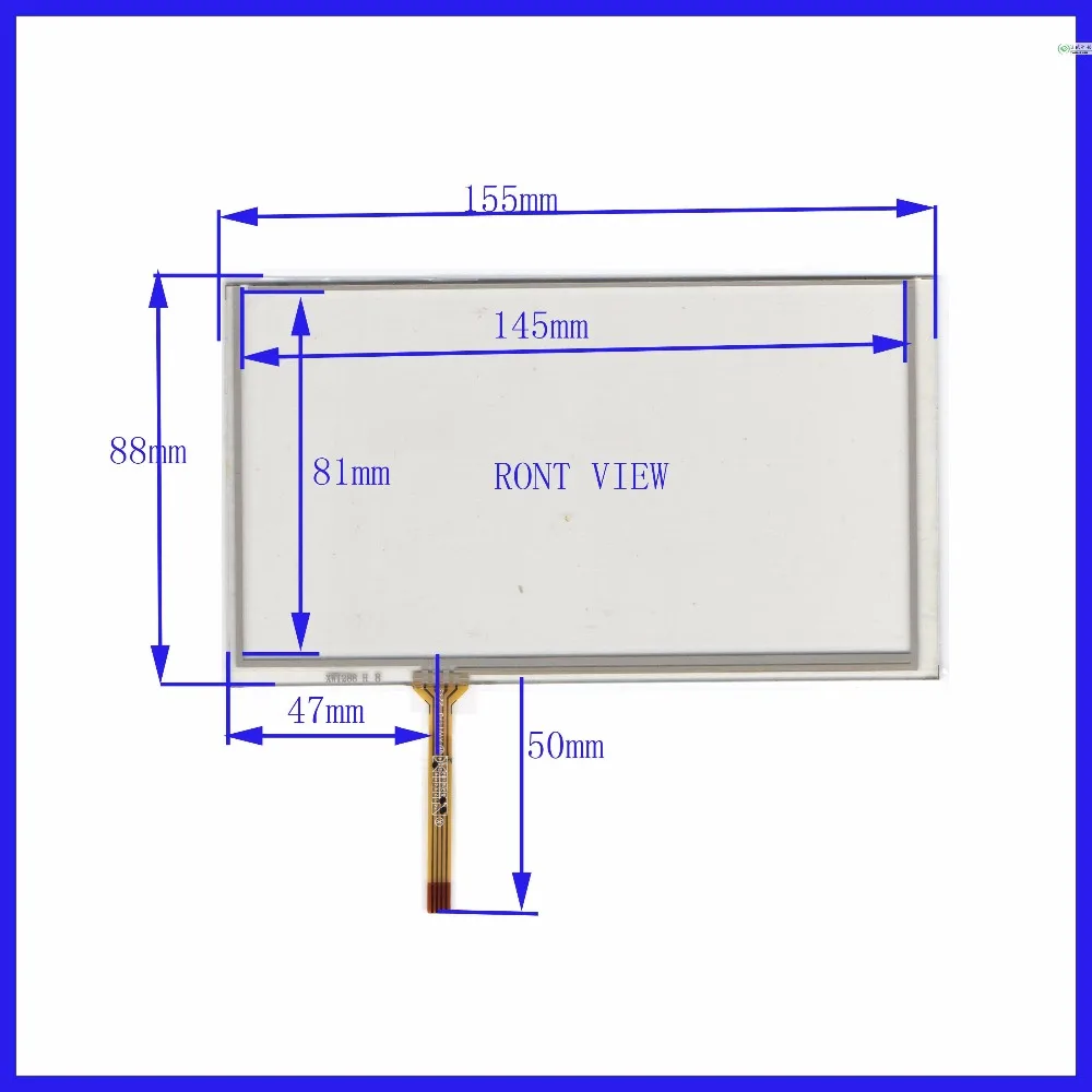 

original new free shipping XWT288 6.2 inch touch the touch screen four-wire resistance 155 * 88