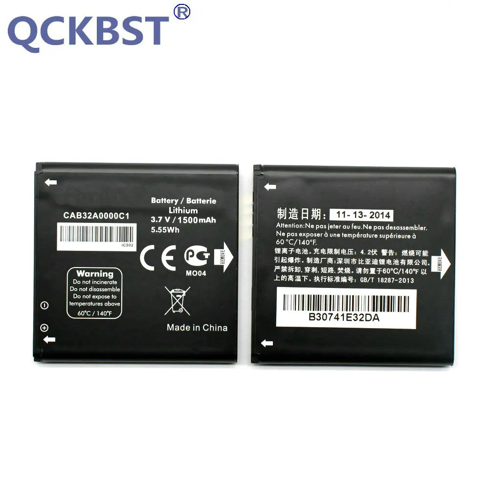 

New CAB32A0000C1 1500mAh Battery For ALCATEL One Touch 6010 6010D 991 Play 991D 992 992D OT-991 OT-991 Tracking code