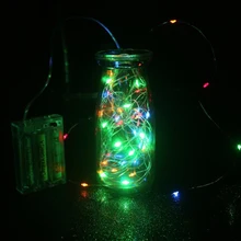 Светодиодный светильник-гирлянда из меди s, гирлянда для рождественской елки, Рождественский светильник с батареей, сказочный светильник, праздничный светильник, декор для свадебной вечеринки