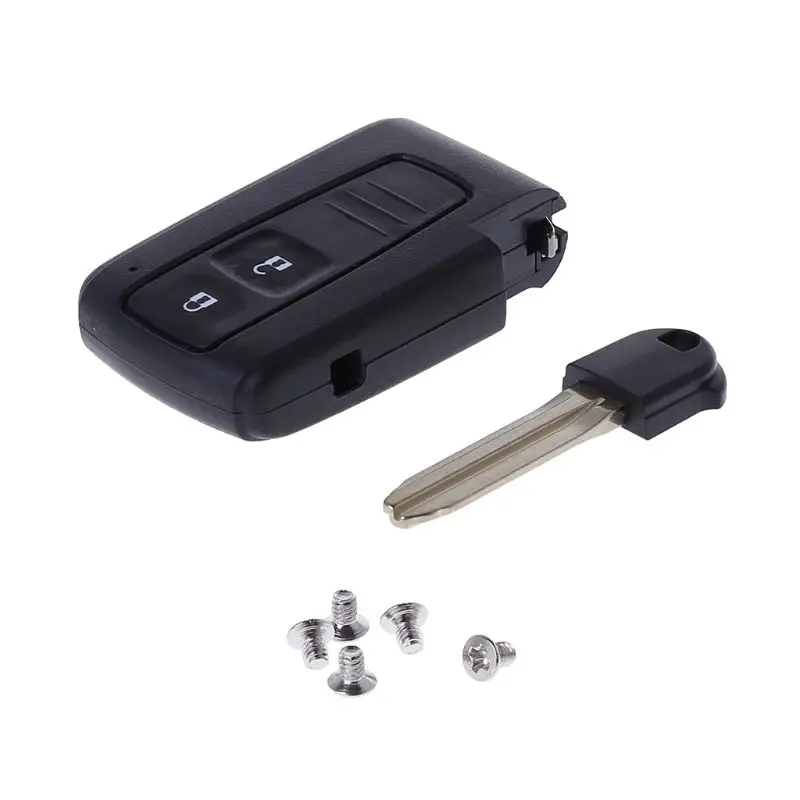 2 кнопки дистанционного Чехол для автомобильного смарт-ключа Крышка для Toyota Prius Corolla Verso Toy43 Uncut Blade автомобильные аксессуары