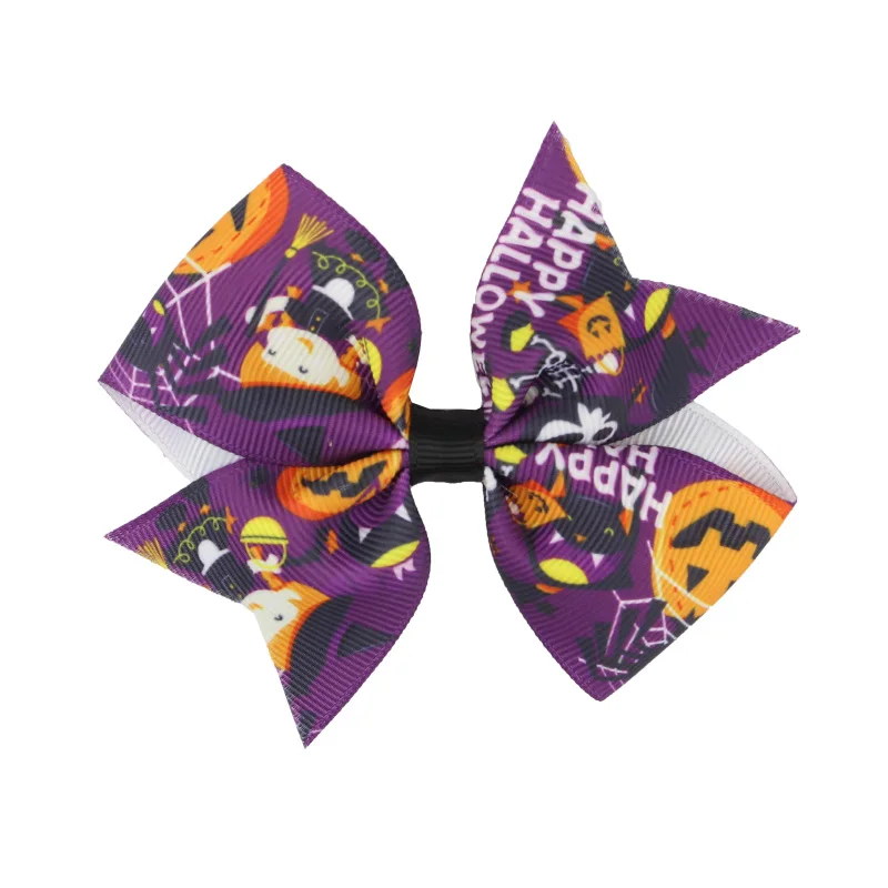 Kids' Solid Grosgrain Ribbon Hairbow with Clips Handmade Glitter Edge Hair Bow Girls' Headwear  Head Accessories (7)