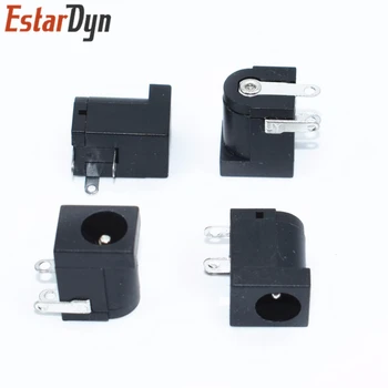 

100Pcs DC-005 Black DC Power Jack Socket Connector DC005 5.5*2.1mm 2.1 socket Round the needle