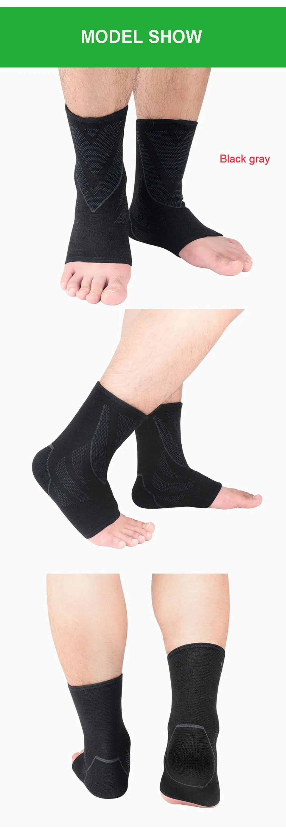 GOBYGO 1 шт. фиксатор лодыжки компрессионная поддержка рукав эластичный дышащий для восстановления травм суставов боли корзина для ног спортивные носки