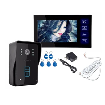 

7" LCD Video Door Phone Doorbell Intercom Monitor Home Security , Color HD Camera,IR Night Vision