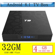 T9 Smart Android 8.1 TV Box 4GB 32GB Rockchip RK3328 H.265 4K Netflix Youtube wifi BT4.0 set top box media player цена T9 Smart Android 8.1 TV Box 4GB 32GB Rockchip RK3328 H.265 4K Netflix Youtube wifi BT4.0 set top box media player цены онлайн