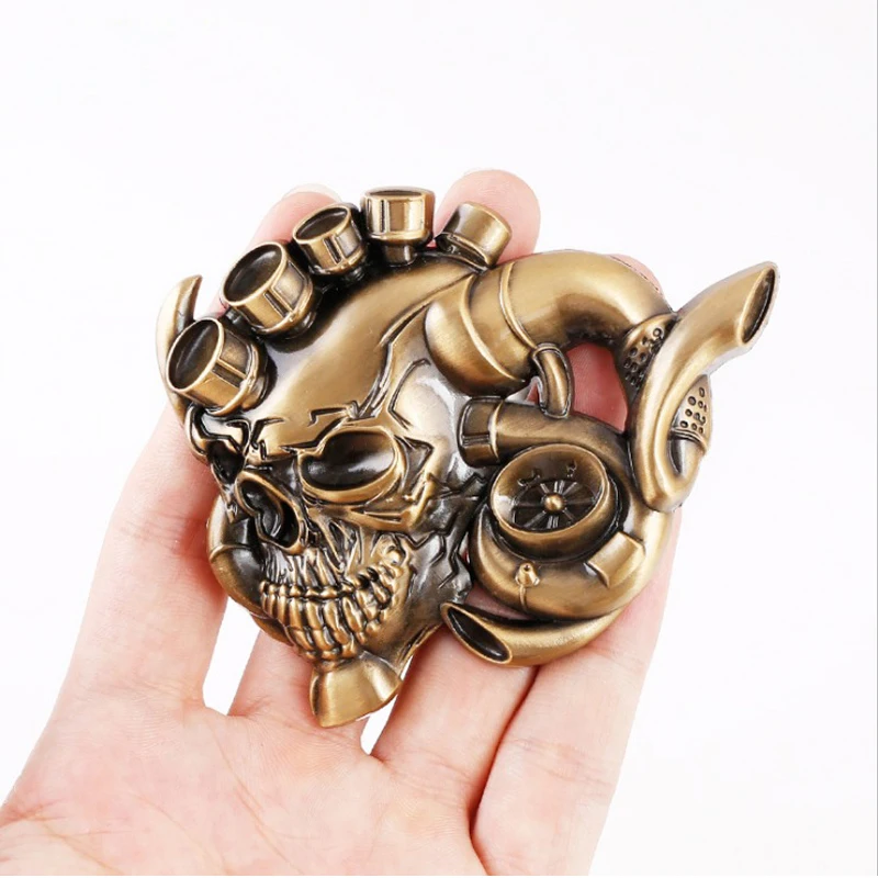 

1 PC 8*7 CM Fine Craft 3D Metal Skull Car Stickers Special Designed Decal Emblem Badge Car Accessories Gold Silver