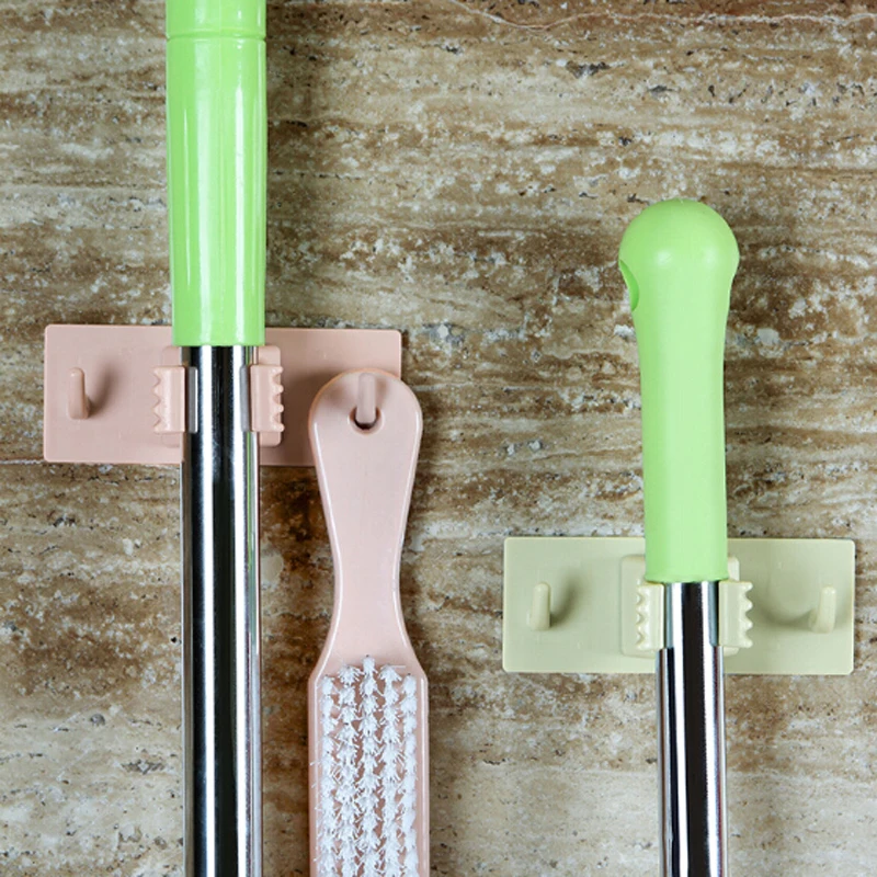 

1 PC Hanging Cleaning Tool Brush Broom Hanger Storage Wall Mounted Mop Holder Rack Organizer