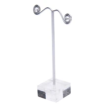  High Quality Acrylic Metal Tree Earring Necklace Jewelry Display Stand Rack Holder 1Pc 