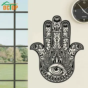 

DCTOP Hand Of Fatima Decal DIY Removable Sign Of Protection Art Wall Sticker Mural 3D Design House Decoration For Living Room