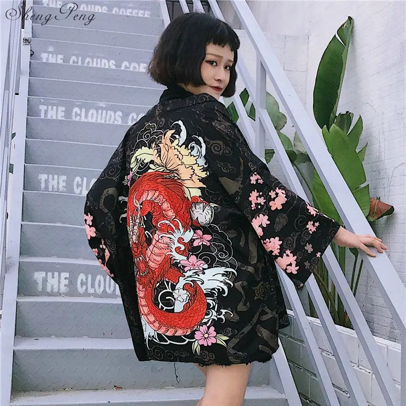 Японское кимоно Рубашка Пляжное кимоно кардиган женское летнее традиционное японское кимоно юката японское традиционное кимоно V1285