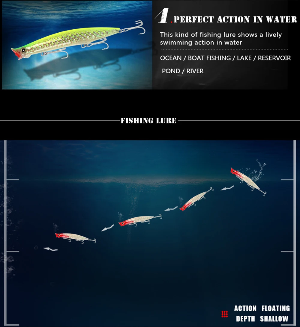 Mises 11 см 13,5 г пять цветов плавающая бионическая Поппер приманка искусственная приманка пластиковая жесткая приманка Рыбная приманка вобблер