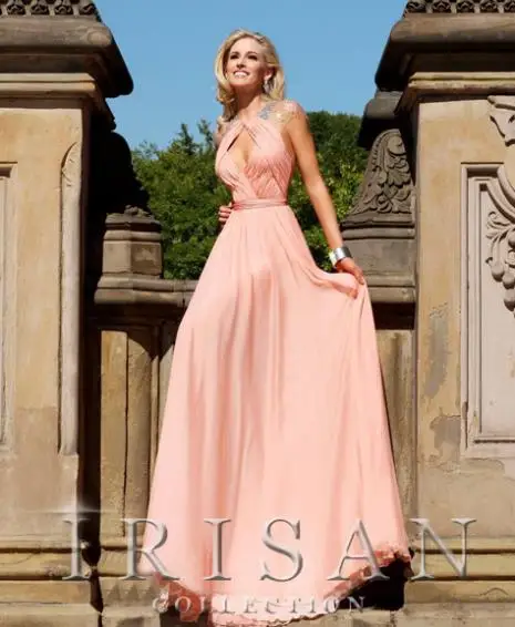 

dress free shipping 2013 New Bead Pink Chiffon Jewel Celebrity Evening Prom Designer Dress Size