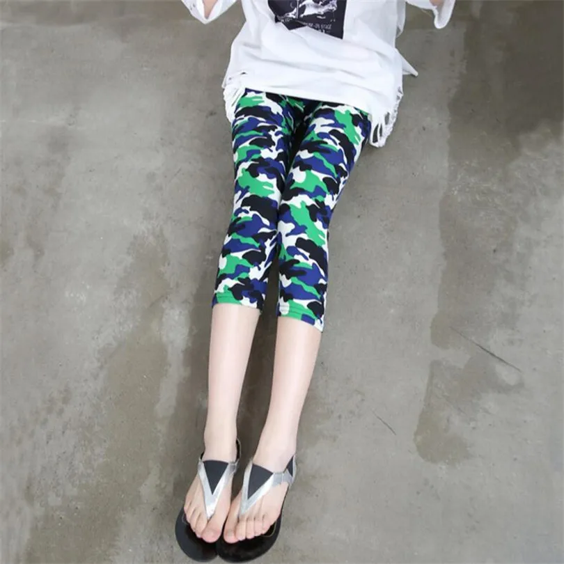 YSDNCHI Camouflage Leggings Fitness Pants Women Leggings Pantalones Print Legging Summer Soft Skin Legins Stripe Womens Capris spanx leggings