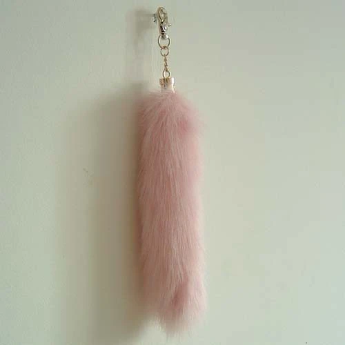 

Free shipping fox tail key chain