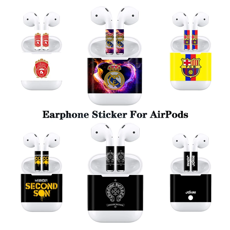 

Different Pattern Vinyl Skin Sticker for AirPods Headset Headphone 2019 Hot