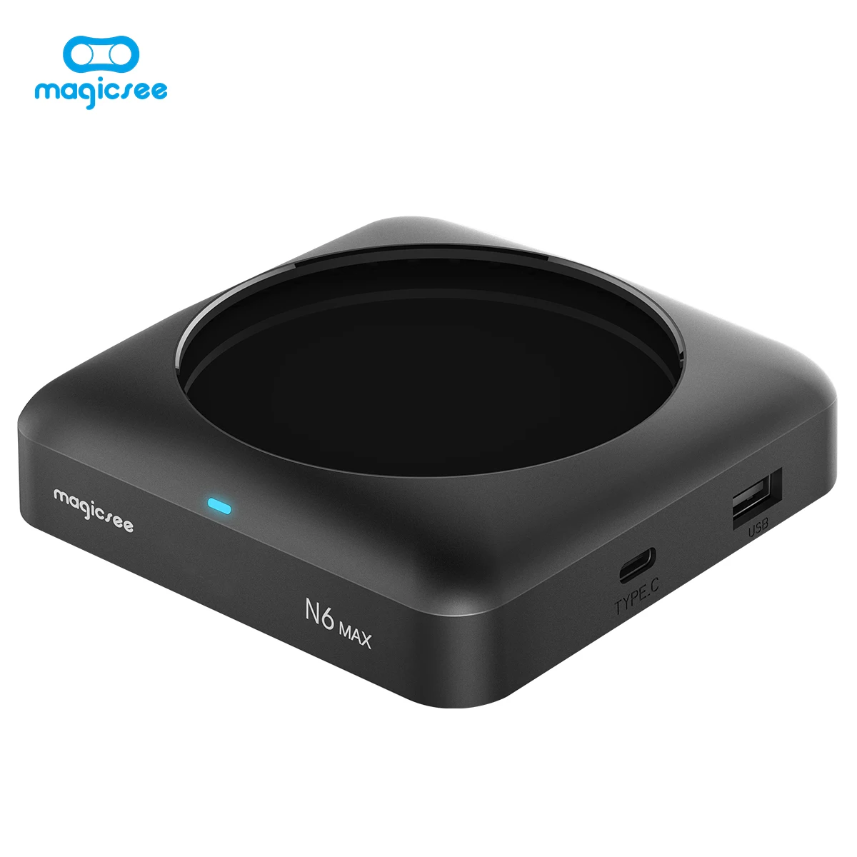 

Magicsee N6 MAX Smart Android 7.1 TV Box Rockchip3399 4GB DDR4 32G BT 4.1 Set-top Box 2.4G/5G Wifi Support TF Card Media Playe