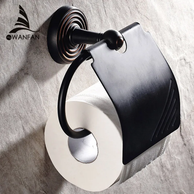 Paper Holders Wall Mounted Solid Brass Roll Tissue Holder For Paper