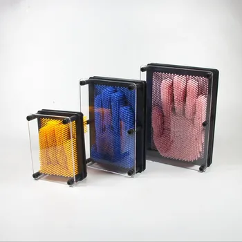 

3-Dimensional Pin Impression Clone Hand Toys Art Sculpture Children Gift Needle Painting Gag Christmas Kids Desk Ornaments Home