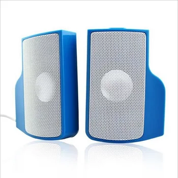 

100pcs Portable Clipon USB Stereo Speakers line Controller Soundbar for Laptop Notebook Music Player PC with Clip New
