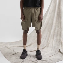 RO стиль пять штанов летние новые многокарманные Военная Униформа свободные мужские высокие уличные брюки хип-хоп пять брюк