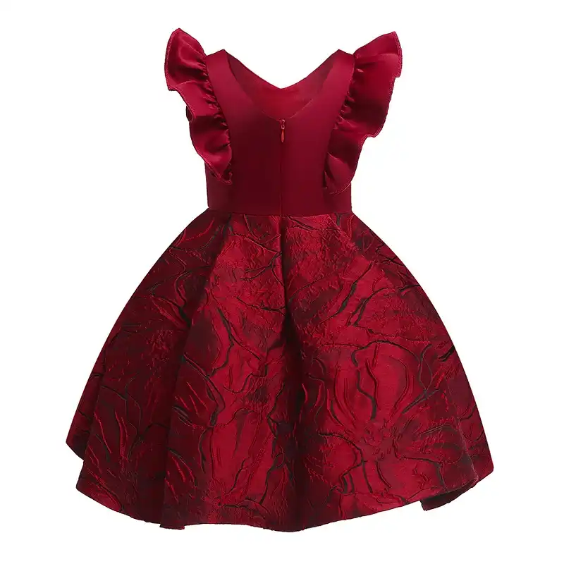 vestido infantil vinho