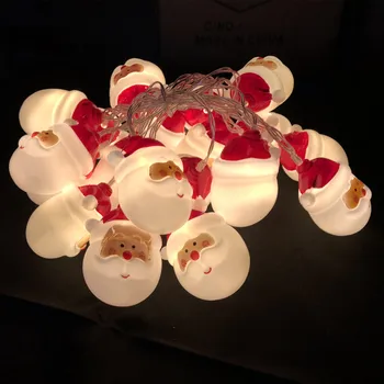 

Battery Operated 1.5M 10leds 3M 20leds Lovely Santa Claus LED String Light Waterproof Christmas New Year Decoration Garland