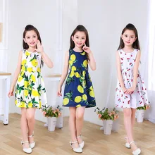 Girl Dress Kids Children Dress for Girls Sleeveless dress girl Soft Cotton Princess Dresses Baby Girls Clothes 2019 Summer new girls sleeveless dresses nova children clothes summer cotton girl dress nova kids animal print baby girl frocks clothes kid wear