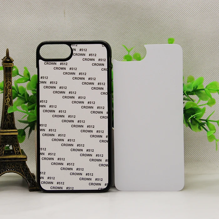 Wtsfwf DIY 2D Сублимация Жесткий ПК пустой чехол для Iphone 7 Plus 8 с алюминиевыми вставками